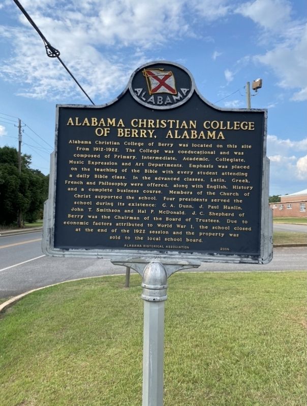 Alabama Christian College of Berry, Alabama image. Click for full size.