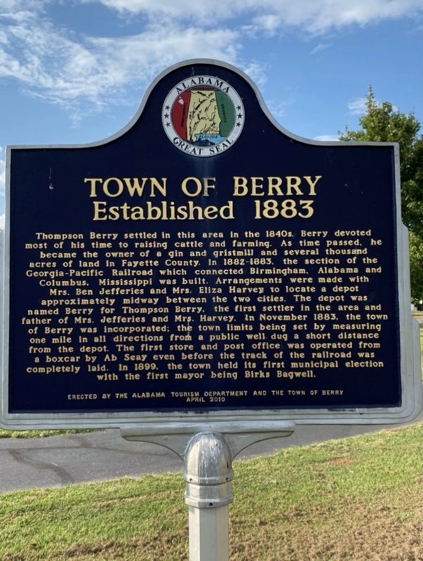 Town of Berry-Established 1883/Berry Heritage Park image. Click for full size.