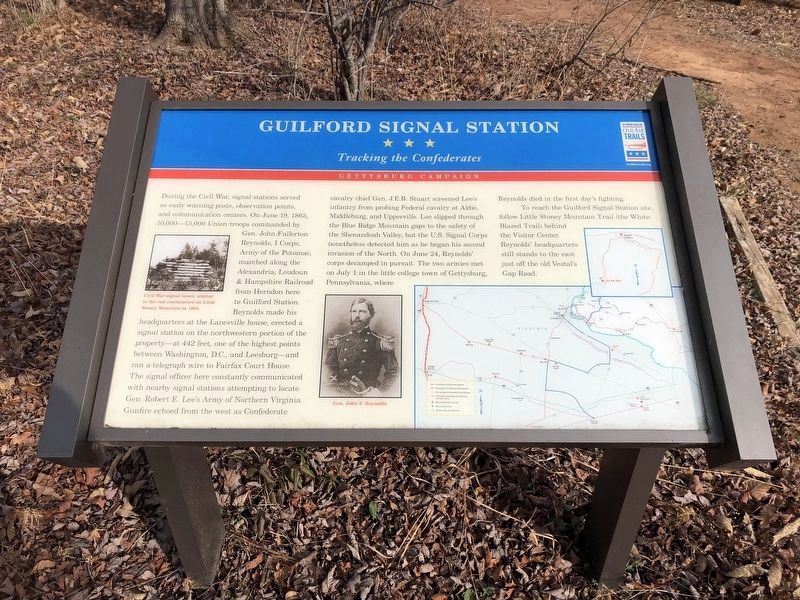 Guilford Signal Station Marker image. Click for full size.