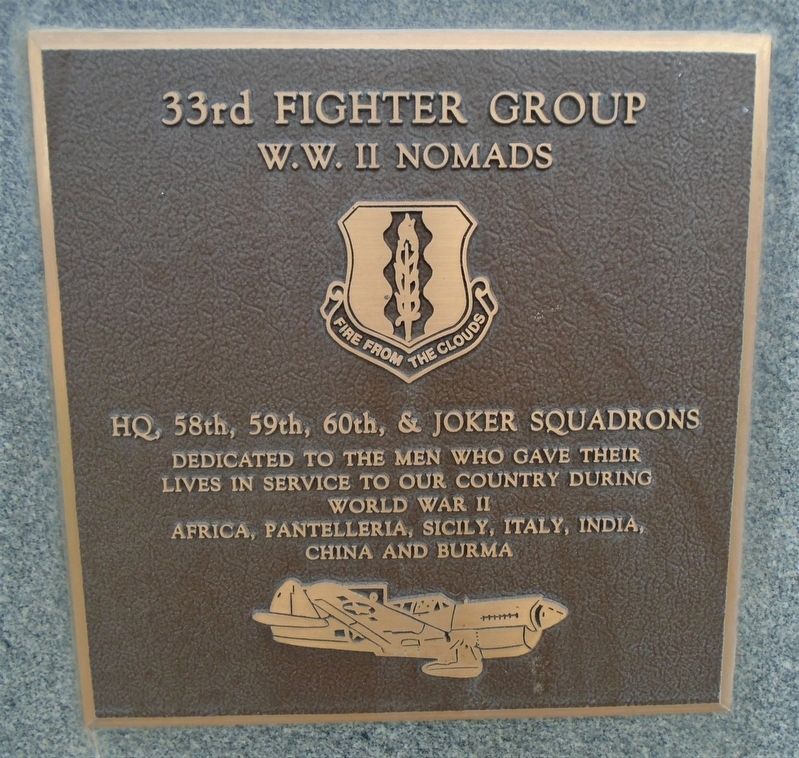 33rd Fighter Group Marker image. Click for full size.