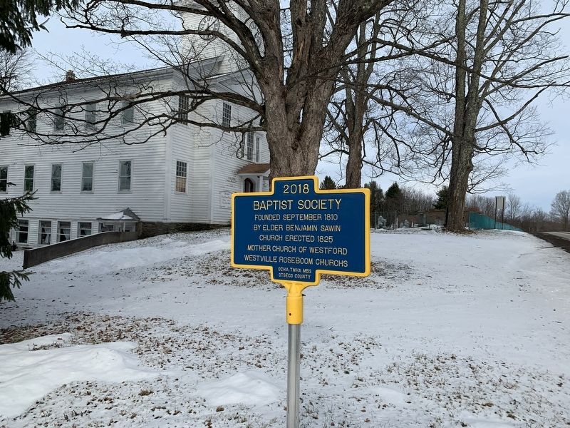 Baptist Society Marker image. Click for full size.