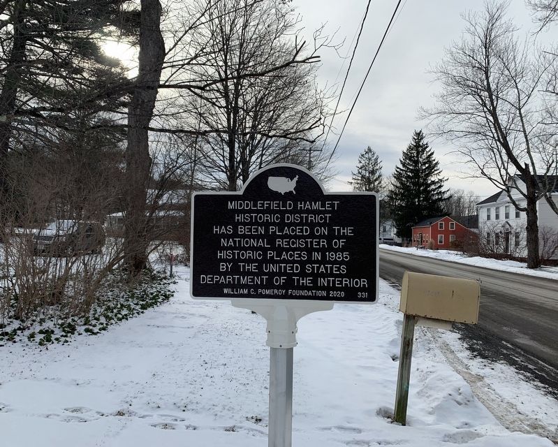 Middlefield Hamlet Historical District Marker image. Click for full size.