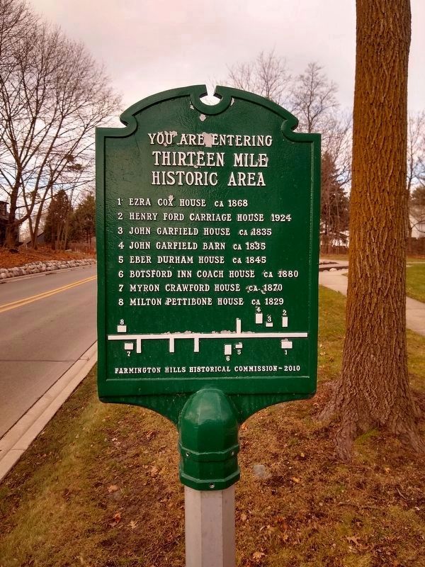 Thirteen Mile Historic Area Sign. Click for full size. Thirteen Mile Historic Area Sign image. Click for full size.
