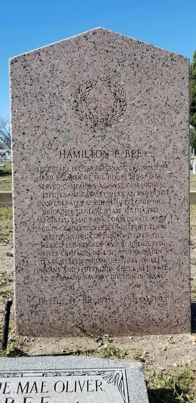 Hamilton P. Bee Marker image. Click for full size.