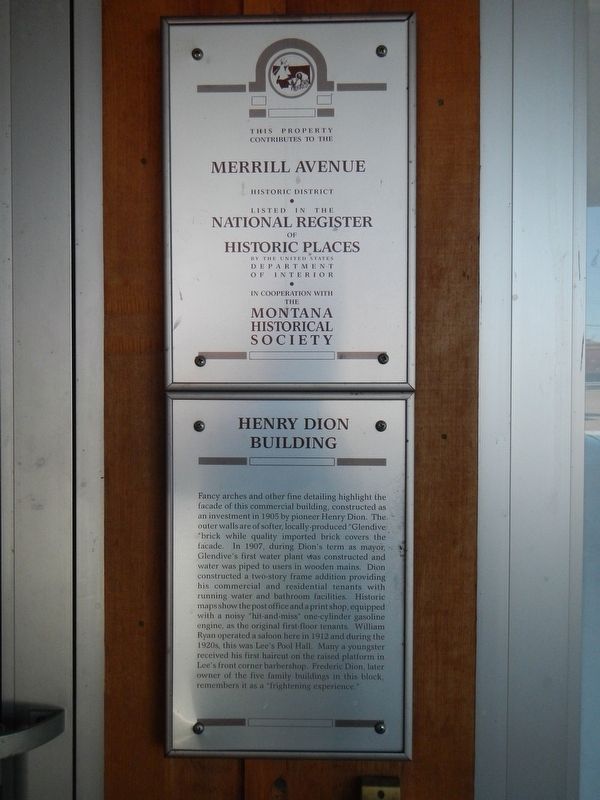 Henry Dion Building Marker image. Click for full size.