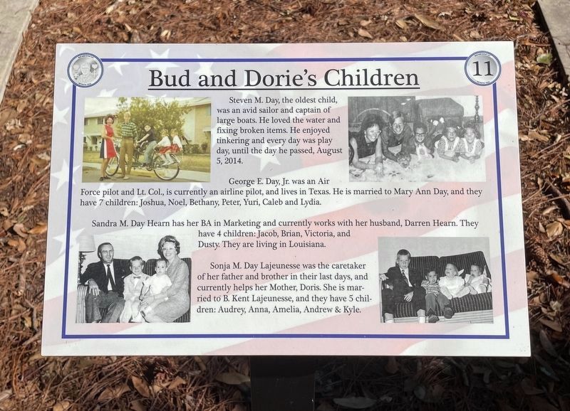 Bud & Dorie Children Marker along trail. (#11) image. Click for full size.
