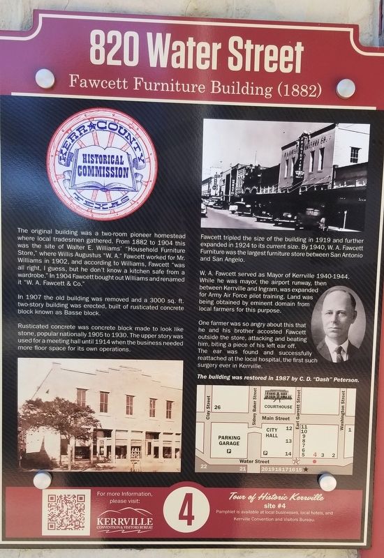 Fawcett Furniture Building Marker. Click for full size. Fawcett Furniture Building Marker image. Click for full size.