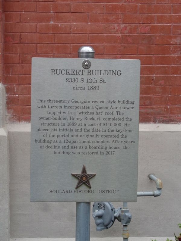 Ruckert Building Marker image. Click for full size.