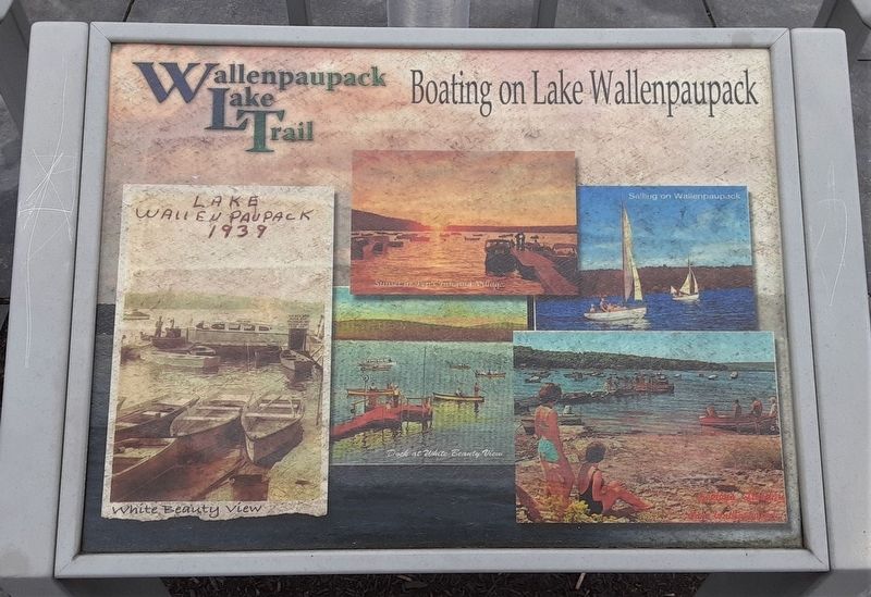 Boating on Lake Wallenpaupack Marker image. Click for full size.