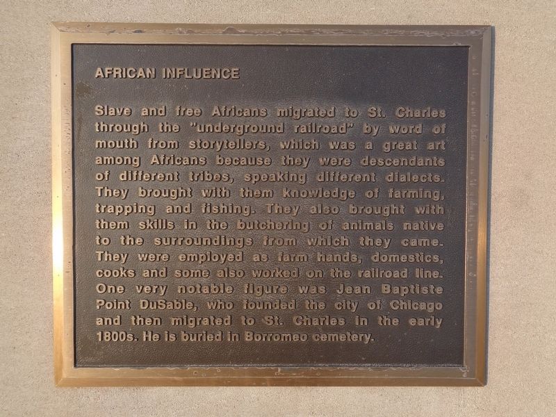 African Influence Marker image. Click for full size.