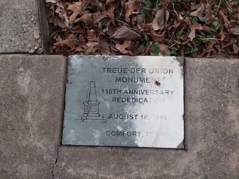 An additional tablet for the <i>Treue Der Union</i> monument's 130th anniversary rededication image. Click for full size.