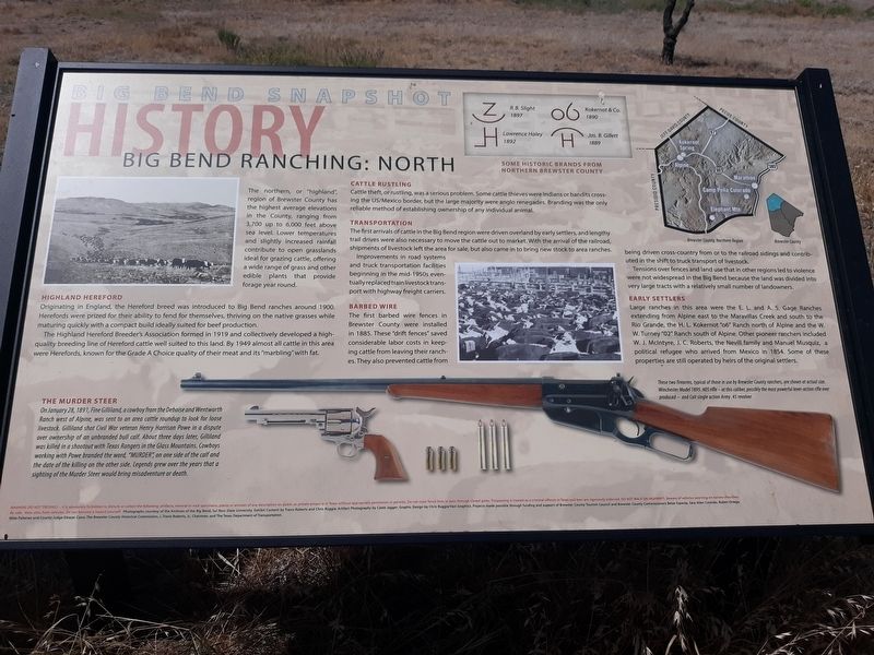 Big Bend Ranching: North Marker image. Click for full size.