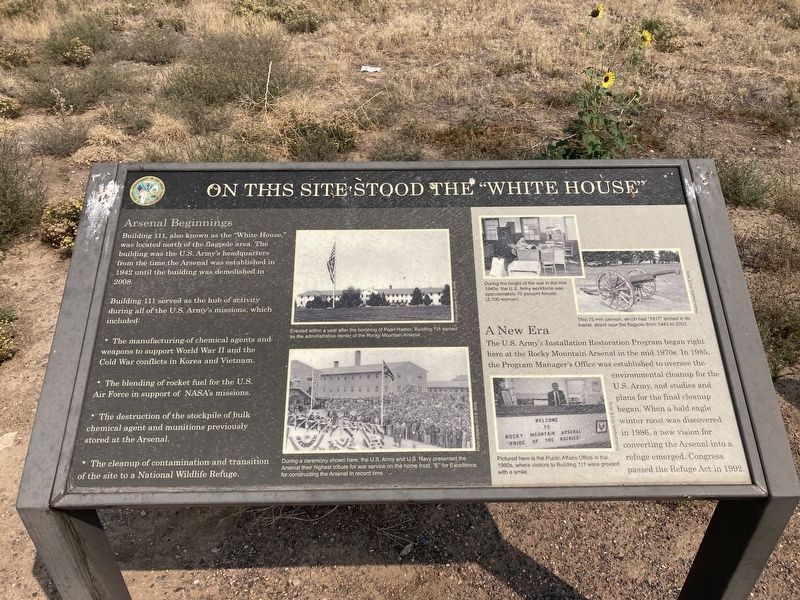 On This Site Stood the "White House" Marker image. Click for full size.