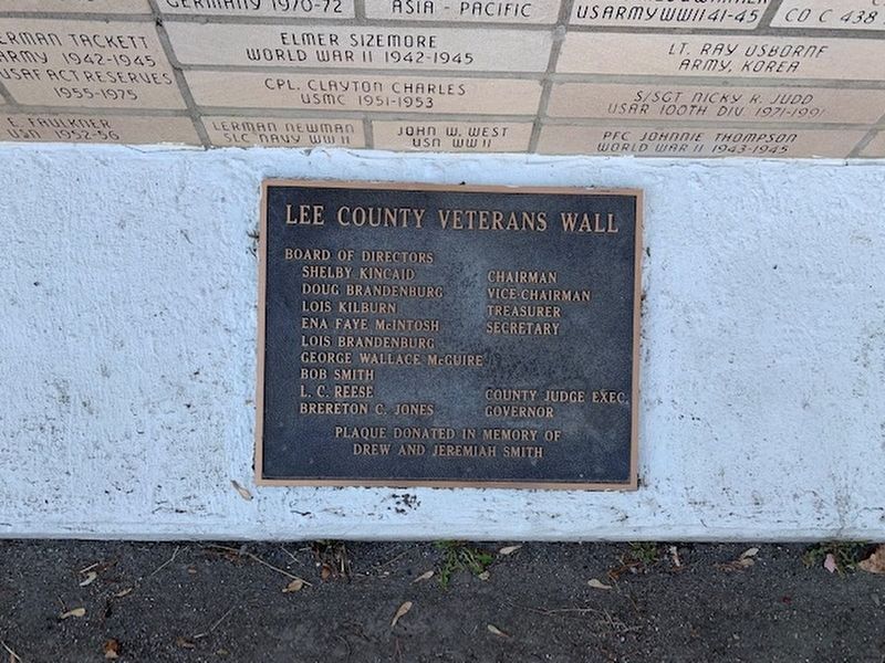 Dedication plaque. Click for full size. Dedication plaque image. Click for full size.