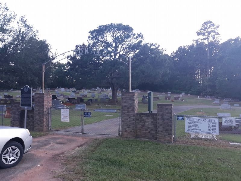 McDonald Cemetery and Marker image. Click for full size.