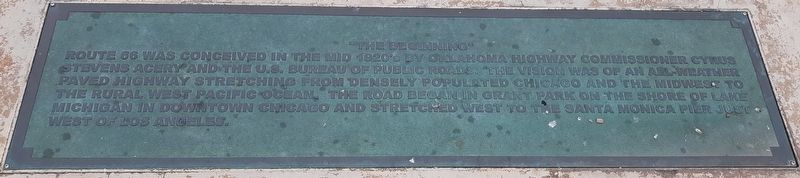 "The Beginning" Marker. Click for full size. "The Beginning" Marker image. Click for full size.
