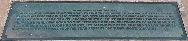 "Transportation History" Marker image. Click for full size.