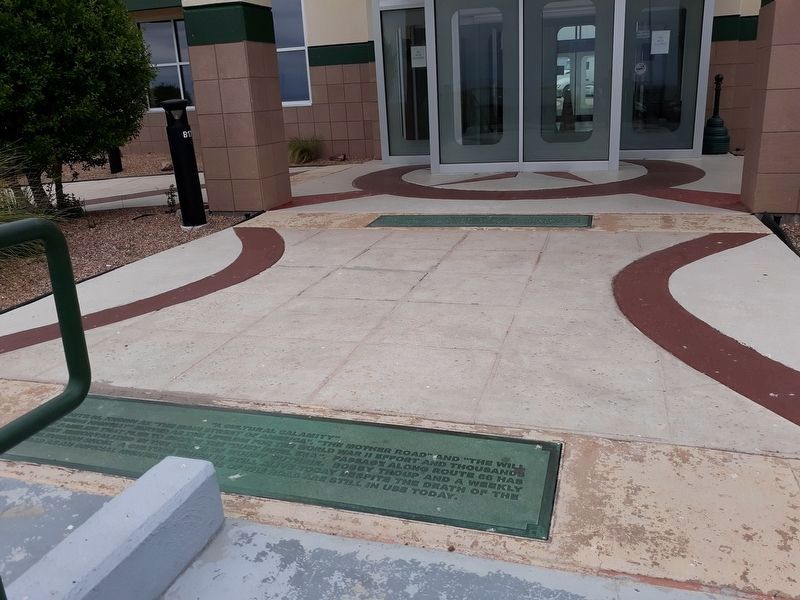 "Transportation History" Marker, in the distance. Click for full size. "Transportation History" Marker, in the distance image. Click for full size.
