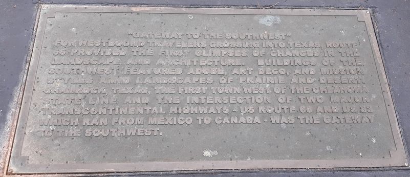 "Gateway To The Southwest" Marker image. Click for full size.