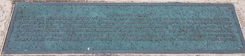 "The Bunion Derby" Marker image. Click for full size.