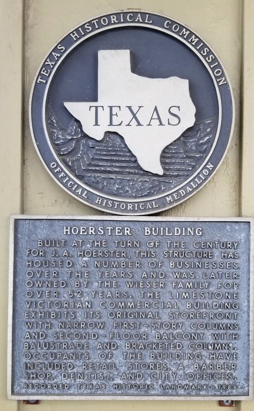 Hoerster Building Marker image. Click for full size.