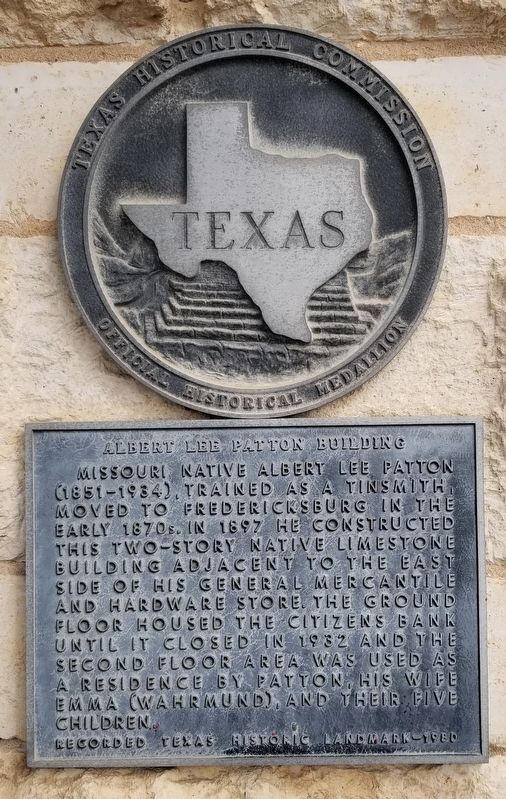 Albert Lee Patton Building Marker. Click for full size. Albert Lee Patton Building Marker image. Click for full size.