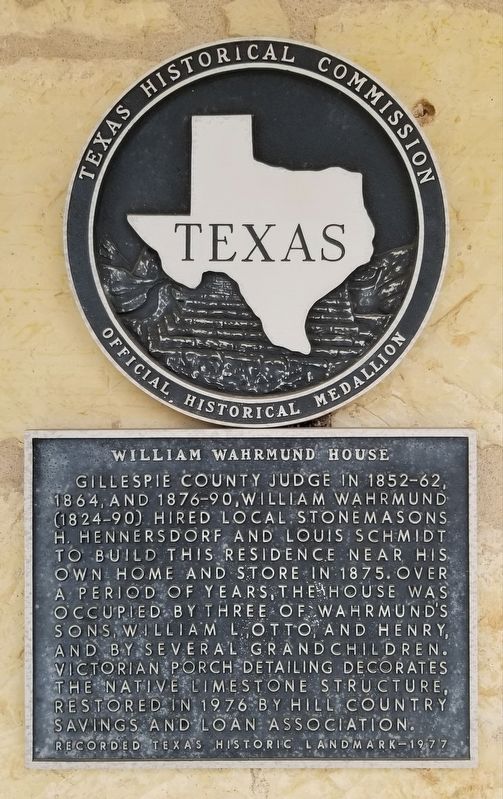 William Wahrmund House Marker image. Click for full size.