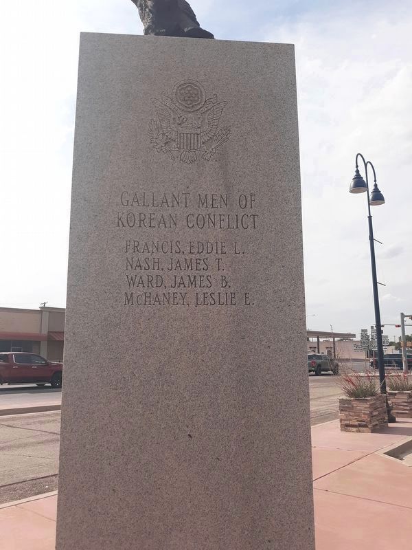 Gaines County Veterans Memorial - Korean Conflict image. Click for full size.