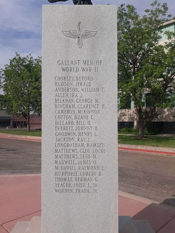 Gaines County Veterans Memorial - World War II image. Click for full size.
