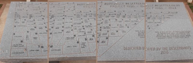 Ropesville Resettlement Project Marker image. Click for full size.