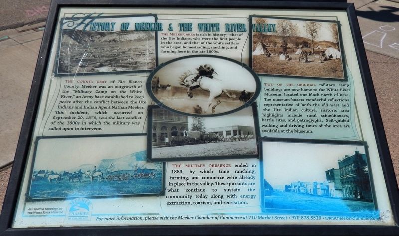 History of Meeker & the White River Valley Marker image. Click for full size.