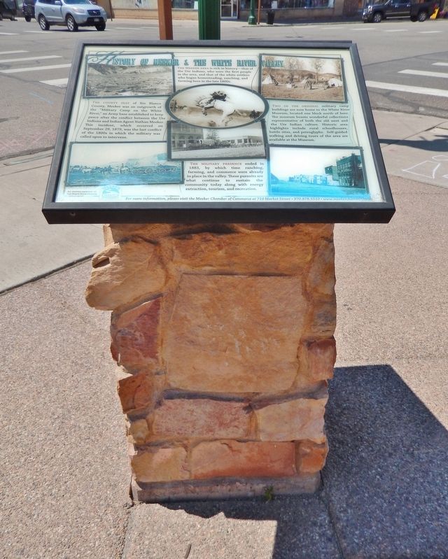 History of Meeker & the White River Valley Marker image. Click for full size.