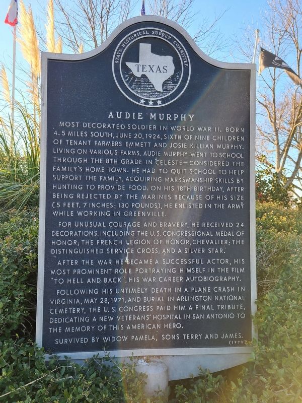 Audie Murphy Marker image. Click for full size.