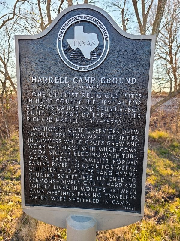 Harrell Camp Ground Marker image. Click for full size.