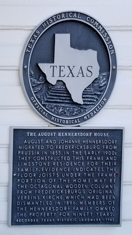 The August Hennersdorf House Marker image. Click for full size.