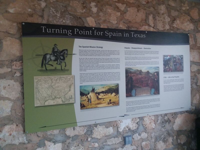 Turning Point for Spain in Texas Marker image. Click for full size.