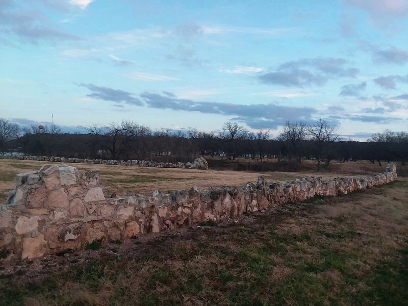 A View of the Livestock Corral behind the marker image. Click for full size.