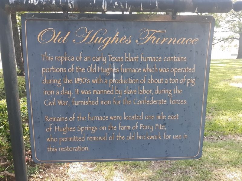 Old Hughes Furnace Marker image. Click for full size.