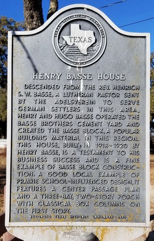 Henry Basse House Marker. Click for full size. Henry Basse House Marker image. Click for full size.