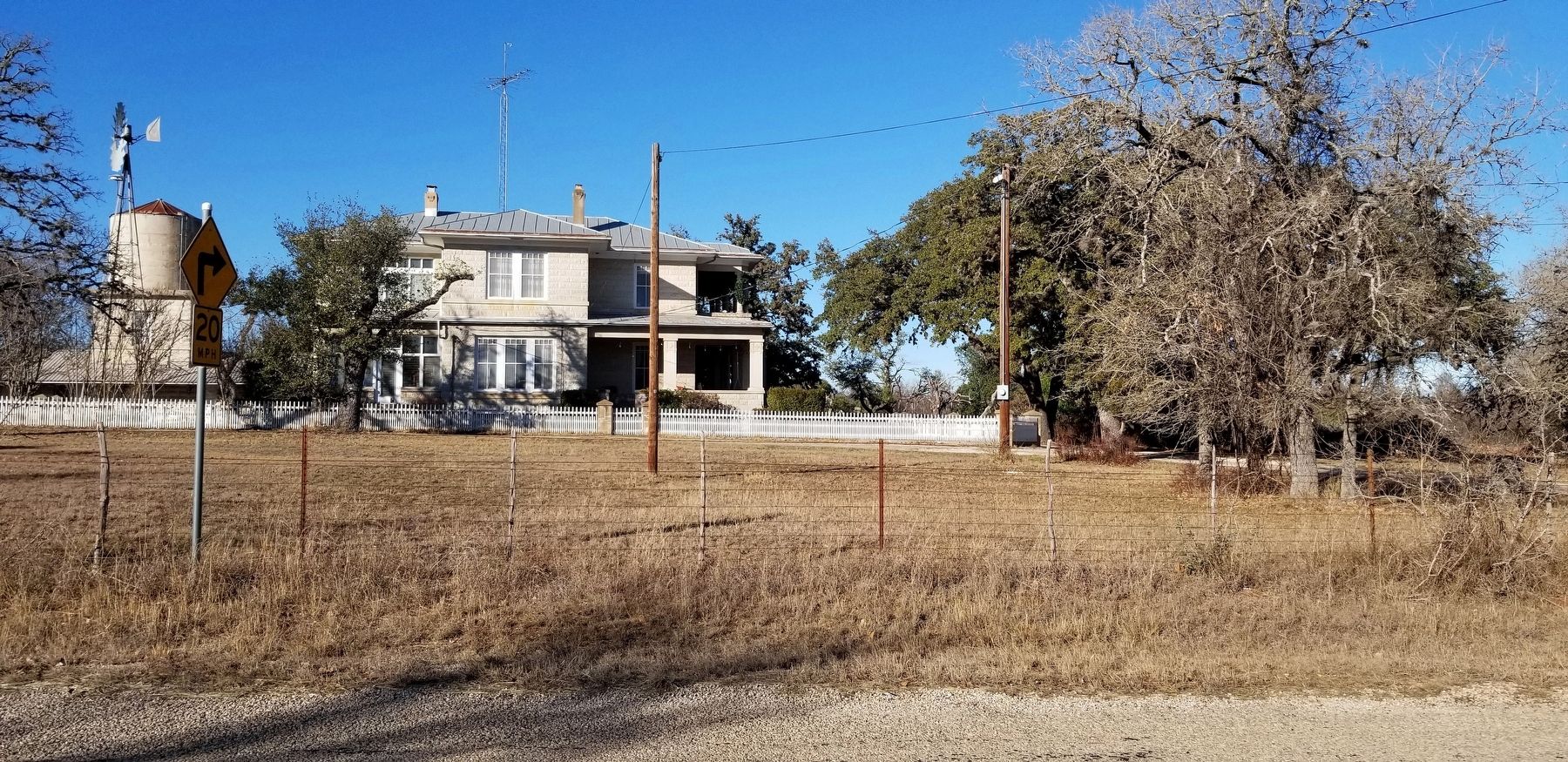 The view of the Henry Basse House from the road. Click for full size. The view of the Henry Basse House from the road image. Click for full size.