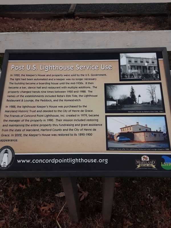 Post U.S. Lighthouse Service Use Marker image. Click for full size.