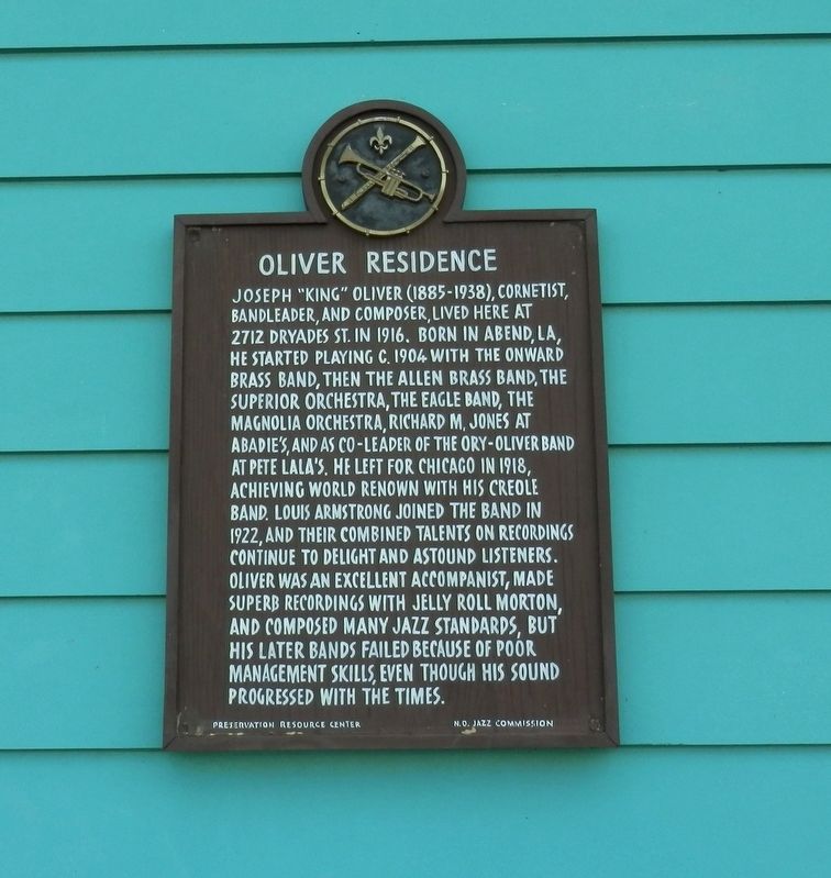 Oliver Residence Marker. Click for full size. Oliver Residence Marker image. Click for full size.