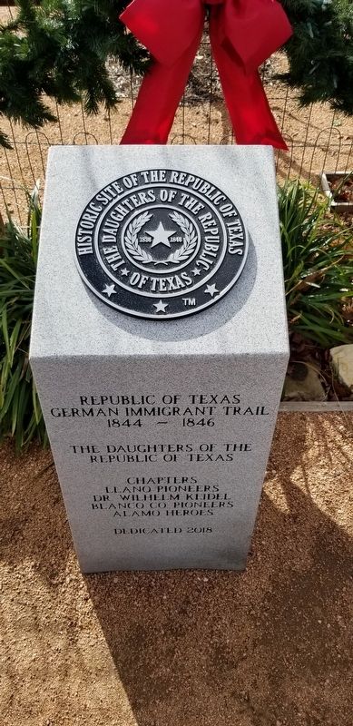 Republic of Texas German Immigrant Trail Marker image. Click for full size.