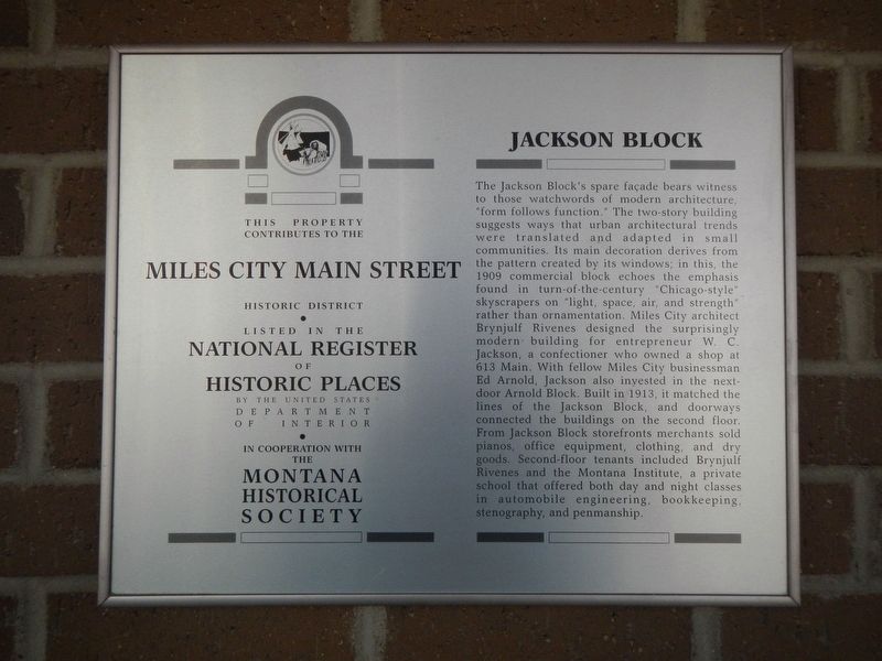 Jackson Block Marker image. Click for full size.