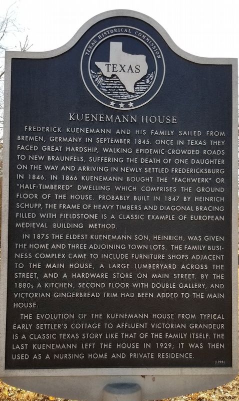 Kuenemann House Marker image. Click for full size.