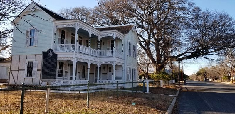 A view of the Kuenemann House and Marker from the street. Click for full size. A view of the Kuenemann House and Marker from the street image. Click for full size.