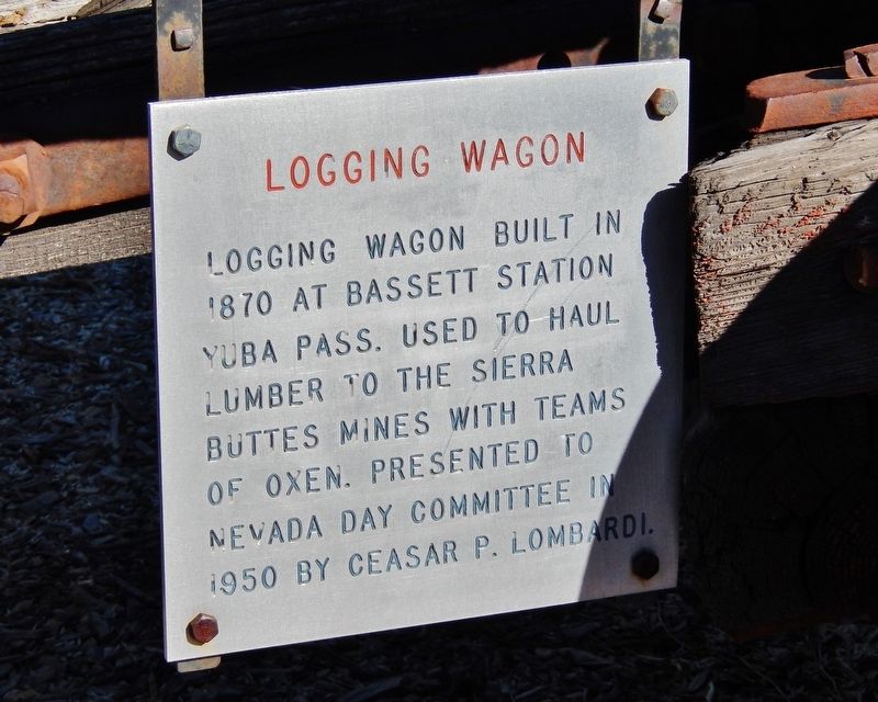 Logging Wagon Marker image. Click for full size.