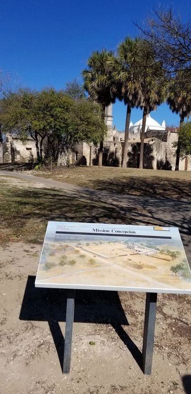 Mission Concepción and Marker. Click for full size. Mission Concepción and Marker image. Click for full size.
