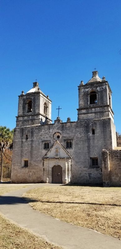 The front of the Mission Concepción. Click for full size. The front of the Mission Concepción image. Click for full size.