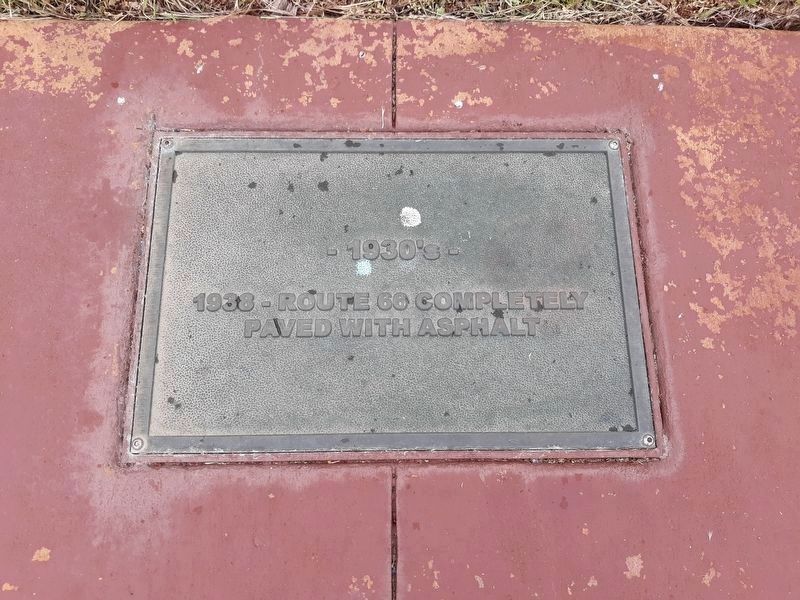 1930s - Route 66 Timeline Marker image. Click for full size.